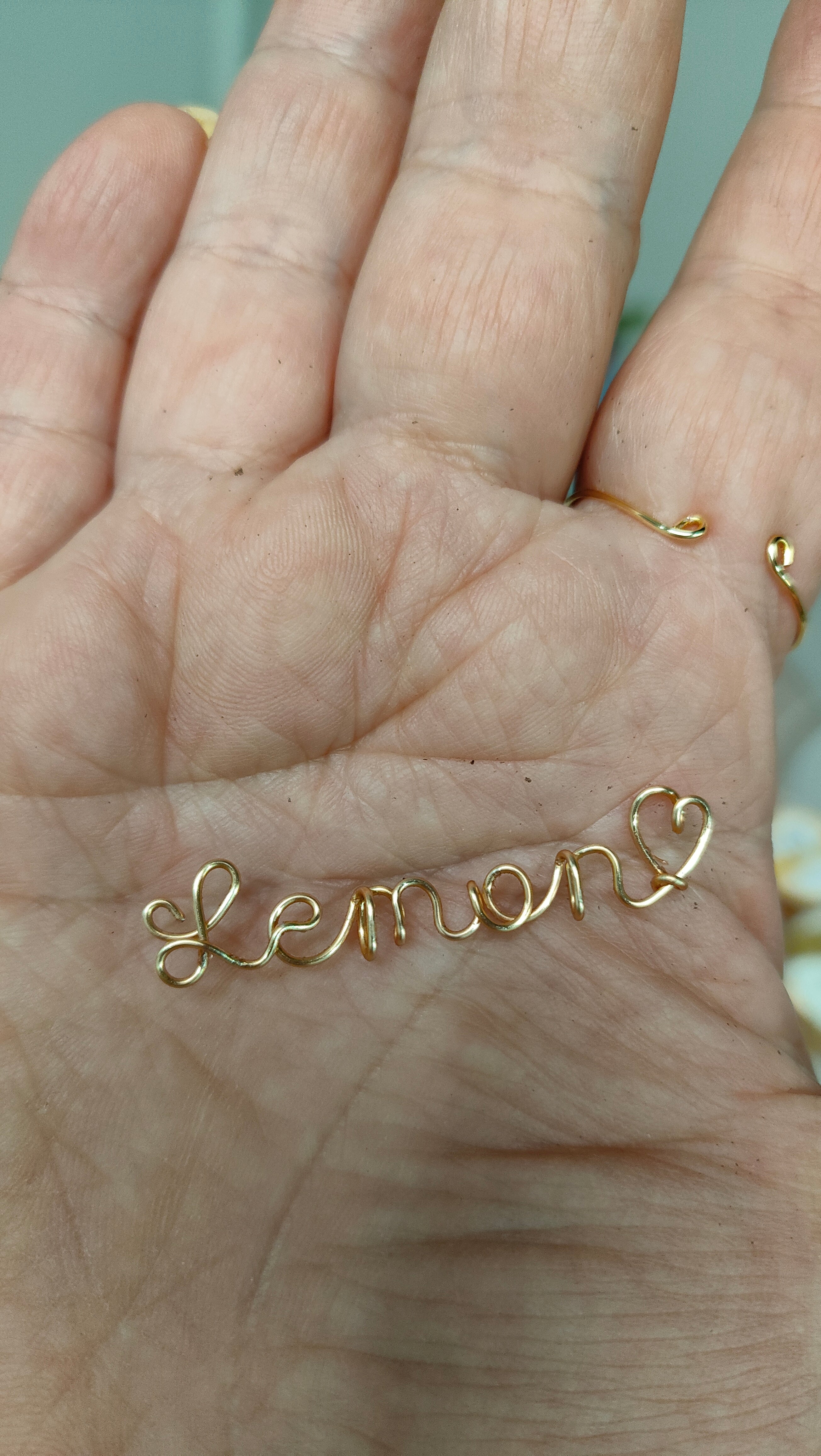 Wire Name Necklace Gold ,Custom Necklace, Gold Name Necklace, Personalized Name Necklace, Custom Necklace Gift for Her